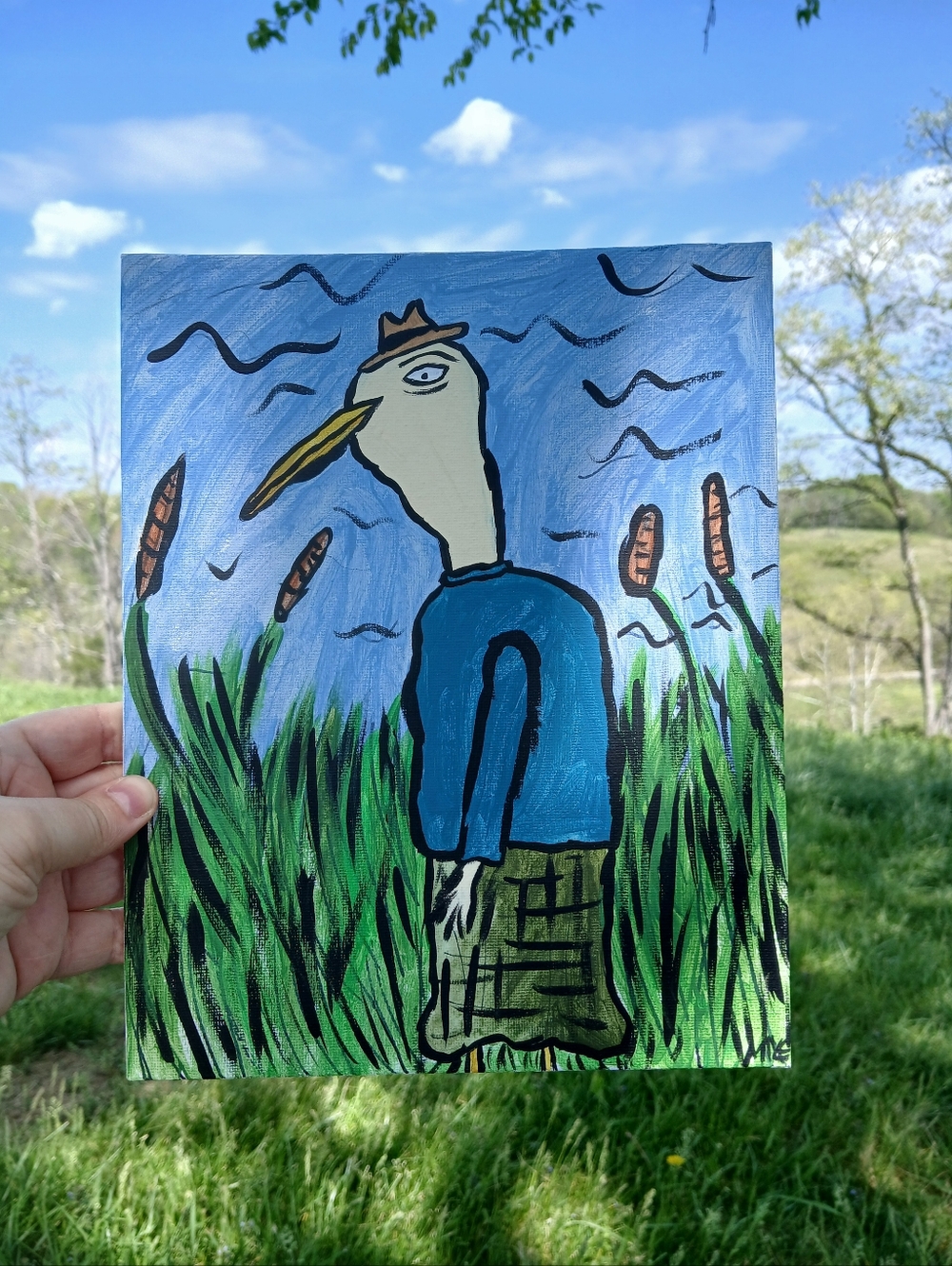 Duck Painting Folk Art